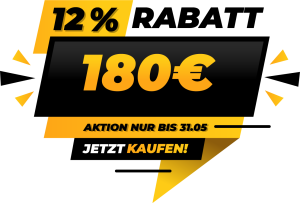 12% Rabatt bi 31.05